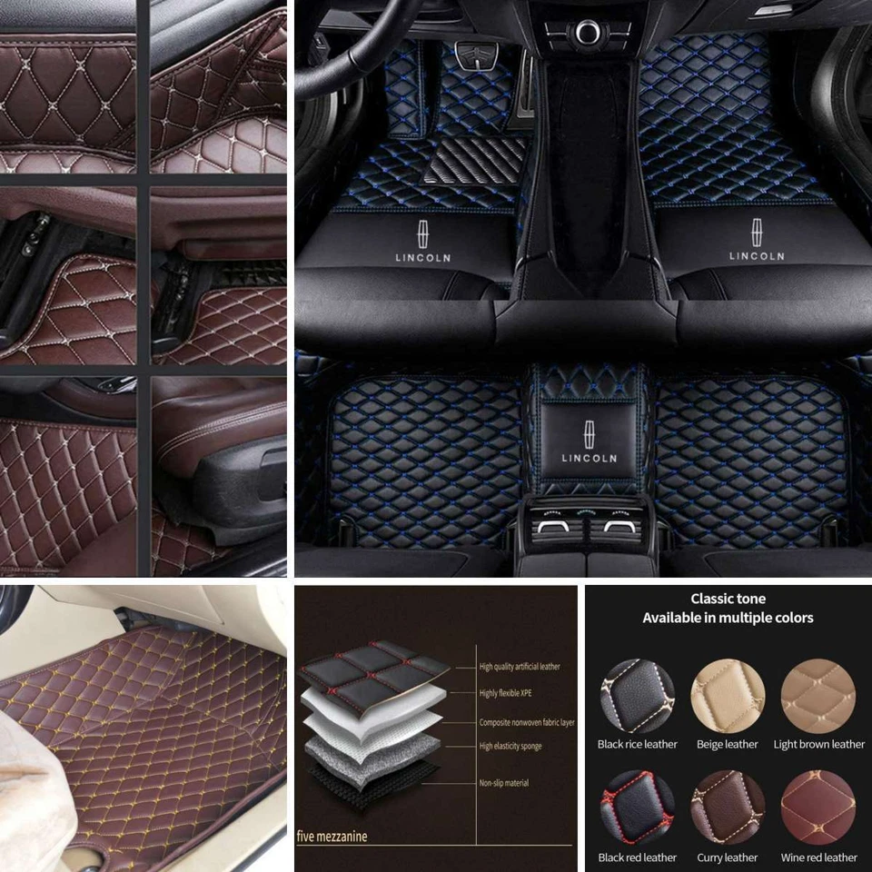 For Lincoln Town Car 1998-2011 Custom Carpets All Weather Car Floor Mats Auto - Image 3 of 4