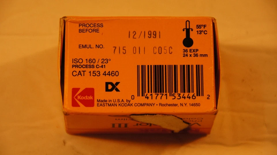 Kodak Vericolor III 160 ISO 35mm color film 36 exposures VPS 135-36 1534460 - Image 3 of 3