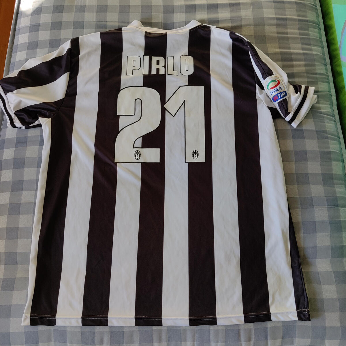Nike Dri Fit Juventus #21 PIRLO Short Sleeve Black White Nike Dri Fit Juventus #21 PIRLO Short Sleeve Black White