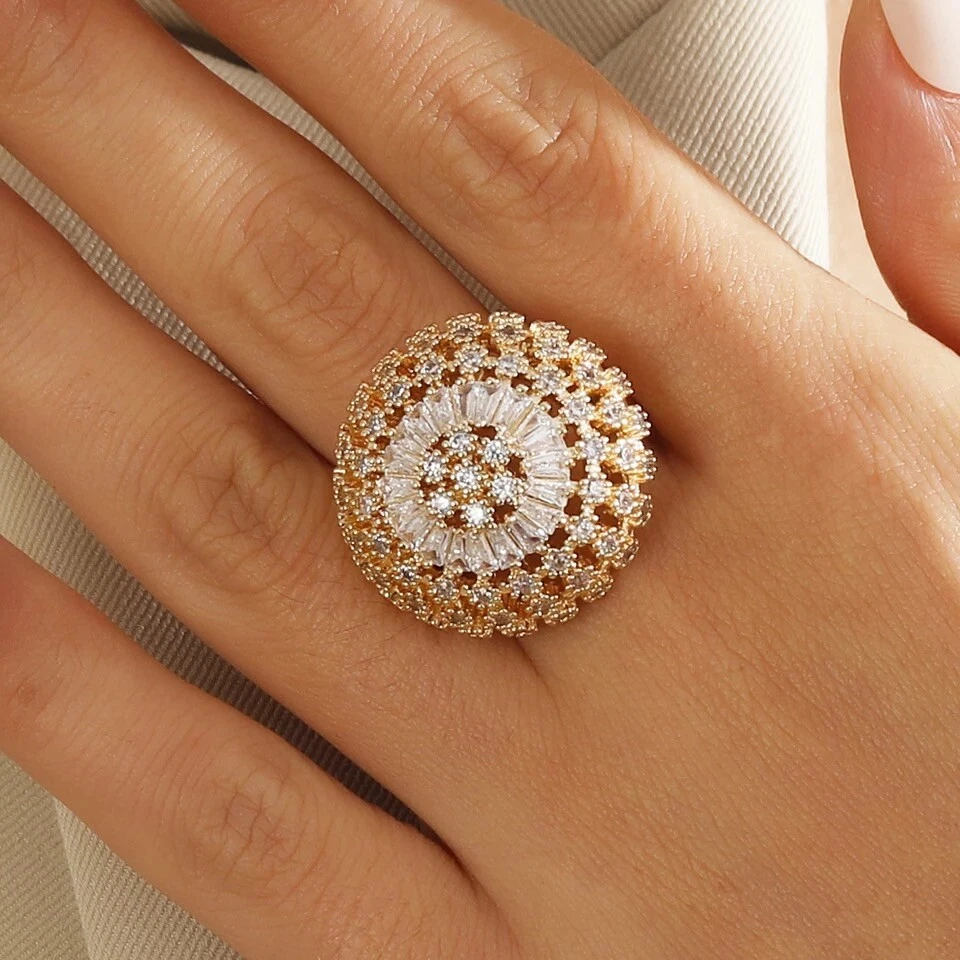 top quality gold filled gold ring for women 14k gold colour