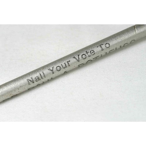 Political 1930's Advertising Paul Rothfuss For Congress Nail Shaped Pencil - Picture 2 of 6