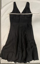 J Crew Women’s Dress Black Linen Size 6 V Neck