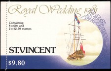 St. Vincent #627//630 MNH VF complete booklet