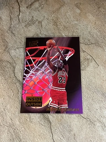 1993-94 Fleer Ultra Michael Jordan Inside Outside Insert #4 (Bulls)