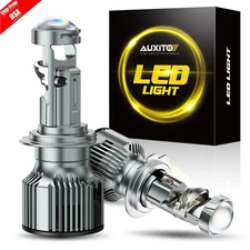 H7 200W Bi-LED Projector Lens Headlight Bukbs Kit 50000LM High Low Beam Retrofit