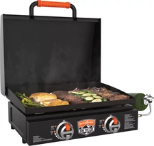 Blackstone 22” On The Go Griddle with Hood, Black/Orange - FREE SHIPPING