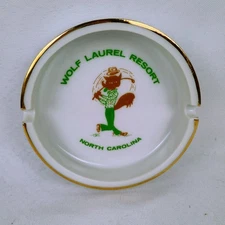 Wolf Laurel Resort North Carolina Golfers Collection Ashtray