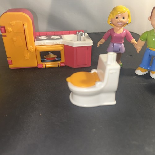 Lotto giocattoli Fisher Price My First casa delle bambole mobili e bambole - Foto 5 di 8