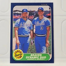 Dale Murphy Bob Horner Atlanta Braves 1986 Fleer Dynamic Duo #635