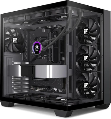 FOIFKIN F300 PC Gehäuse - Vorinstallierte 4 ohne RGB-Lüfter, ATX Mid-Tower