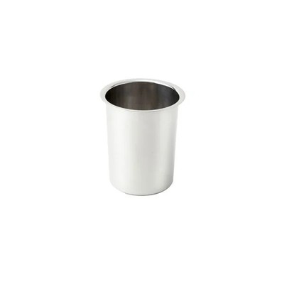 New 9x9.75 Winco BAM 8.25 qt. Bain Marie Pot Round Mirror Finish Stainless Steel
