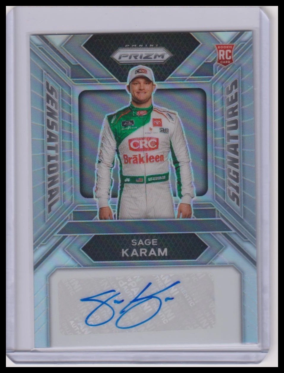 Sage Karam trading card