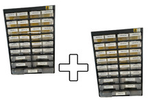 2x Allit Kleinteilemagazin VarioPlus Basic 47 schwarz, gelb, Sortierkasten