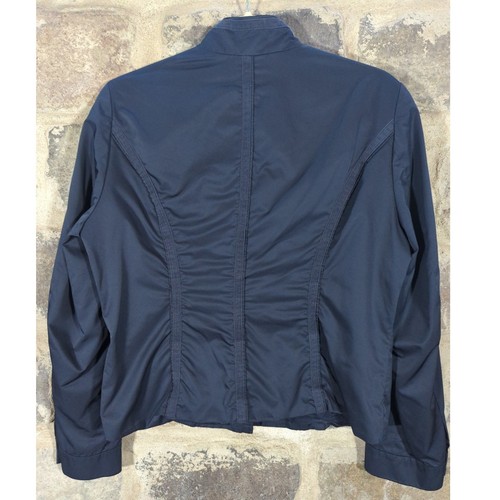 Talbots Collection Jacket Wolman's 14 Blue Nylon Lined Career Work Minimalist - Picture 6 of 12