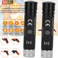 2-Pack 3.6V 3.6Ah Ni-MH Battery For Black  Decker VP100 S100 VersaPak VP110 US