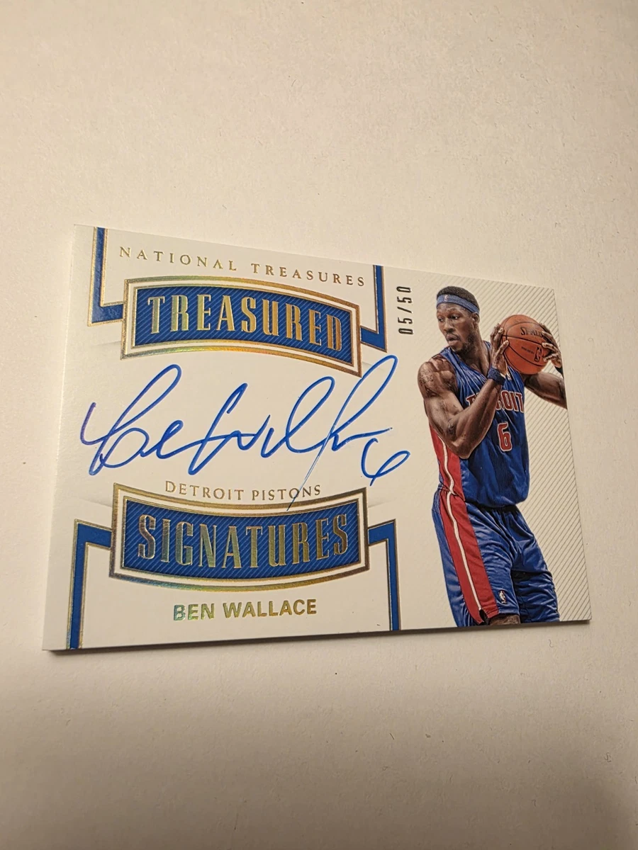 Ben Wallace Basketball Autographed Sports Trading Cards
