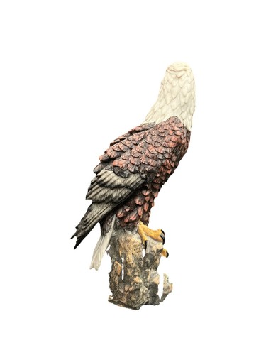 Regal American Weißkopfseeadler auf Baumstumpf Garten Statue - Bild 3 von 5