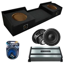 99-06 Chevy Silverado Alpine W12S4 12" Subwoofer Bundle Sub Box w/ Amp