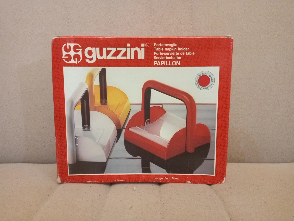 Porte-serviettes Guzzini Vintage - Papillon - Plastique Vert Clair/rouge