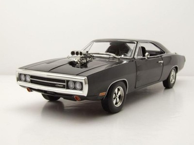 Dodge Charger 1970 schwarz mit Blown Engine Modellauto 1:18 Greenlight