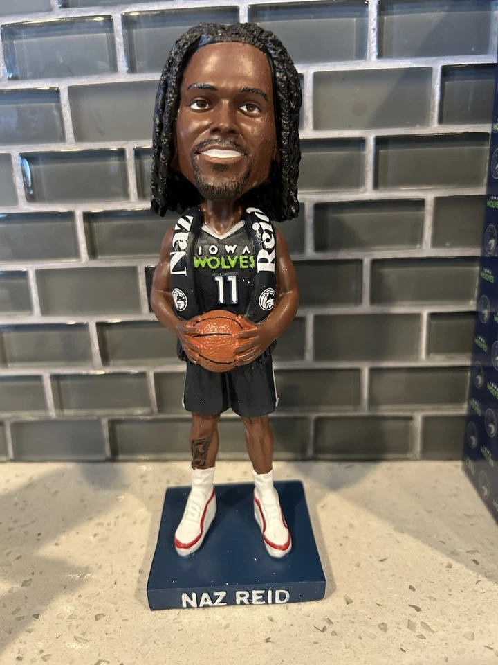 Minnesota Timberwolves Iowa Wolves NAZ REID 2025 Bobblehead SGA New in Box - Image 2 of 4