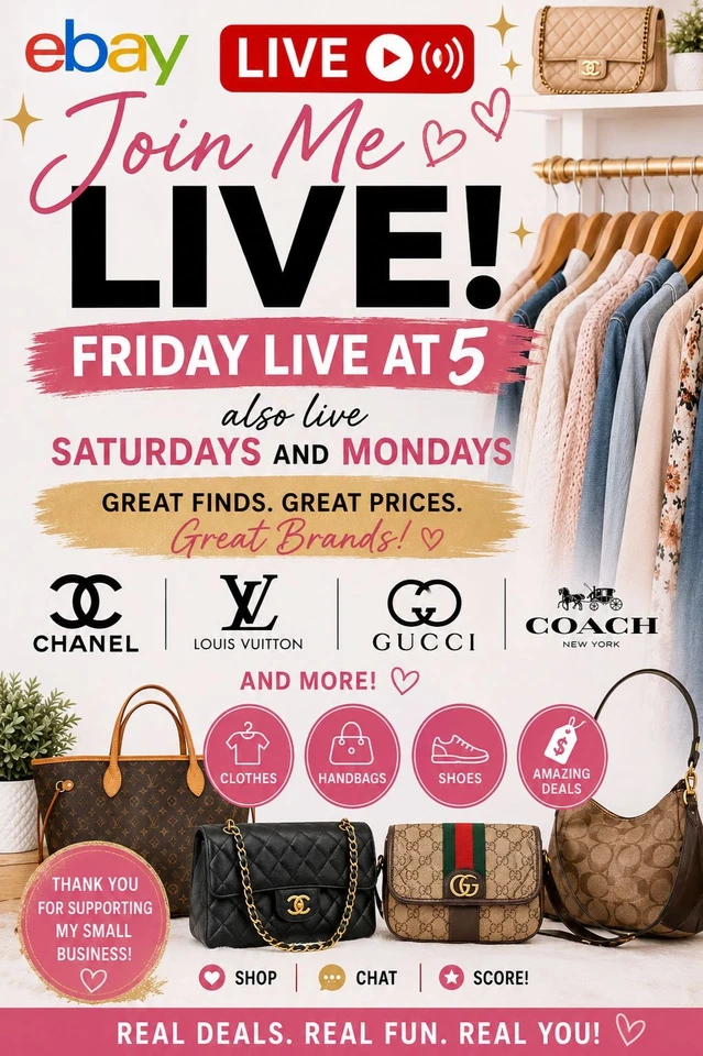 Ebay live show! Saturday June 13 11.30am