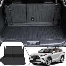 Cargo Mat with Backrest Mat for 2020-2024 2025 2026 Toyota Highlander Car Mat Ac