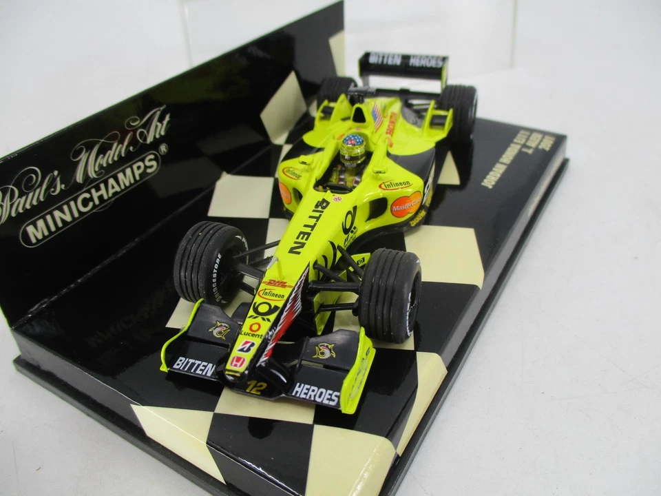 AI604 MINICHAMPS 1/43 VOITURE F1 JORDAN HONDA EJ11 2001 ALESI EdL ref 400010112 - Photo 3/4