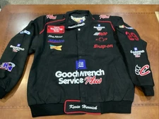 Vintage NASCAR 2001 Kevin Harvick Goodwrench Jacket  Jeff Hamilton NOS XL