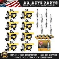 8 Ignition Coil & 8 NGK Platinum Spark Plug for Chevrolet Silverado GMC UF262