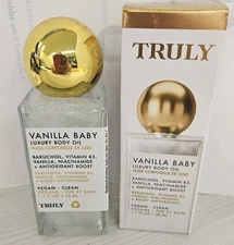 TRULY Vanilla Baby Luxury Body Oil (1.7 fl oz 50ml) New In Box!