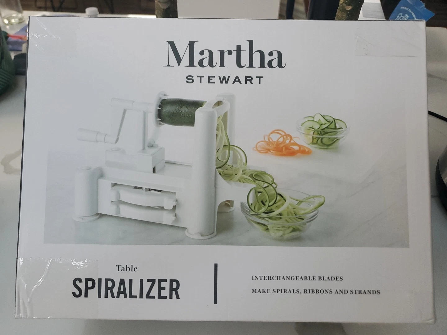 New, Never Opened Martha Stewart Home Table Top Veggie Spiralizer