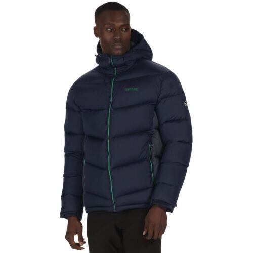 Regatta Nevado Insulated Hooded Jacket Navy/Grey XL RRP £110 TD8 NN 11 - Picture 4 of 5