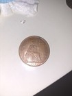 Vintage 1967 Great Britain One Penny Bronze Coin Queen Elizabeth Ii