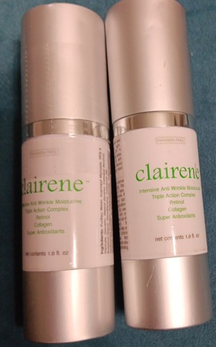 X2 Clairene intensive anti wrinkle moisturizer Retinol Collagen Super Antioxidan - Picture 2 of 3