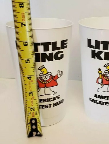 VTG 90s LOT OF 3 Little King 32oz Plastic Promotional Cups - Picture 3 of 3