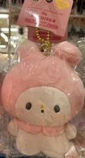 Sanrio x Mochi Mochi Panda Mascot Key chain My Melody Plush Doll New Japan