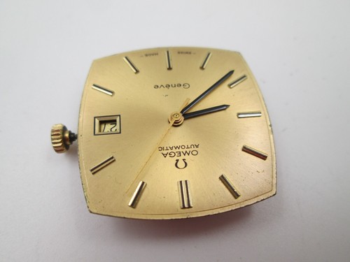 Máquina y esfera Omega Genève. Automática. Calibre 1481. Dial dorado. 1970 - Imagen 6 de 11