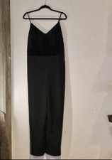 Eliza J Black Jumpsuit Dress Size 16 NWT
