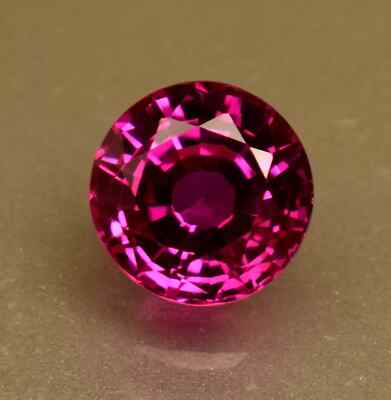 Natural 9-10 Ct Certified Purple Pink Rhodolite Garnet Round Loose Gemstone Cut