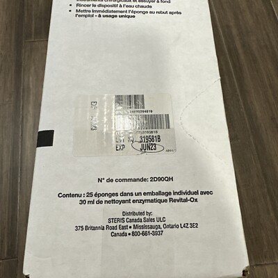 25 Spugne Enzimatiche Steris Revital Ox 2D90QH - Scadenza 09/2025