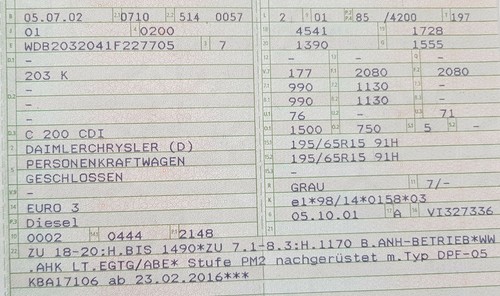 Mercedes C-Klasse ´02 S203 C200 Abdeckungen Türschloss A2037230224 links rechts - Bild 5 von 5