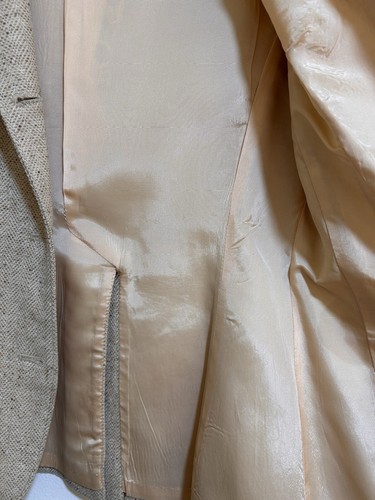 Vintage Pendleton Wool 3 Button Closure Size 8 Beige Suit Business Jacket Blazer - 第 21/22 張圖片