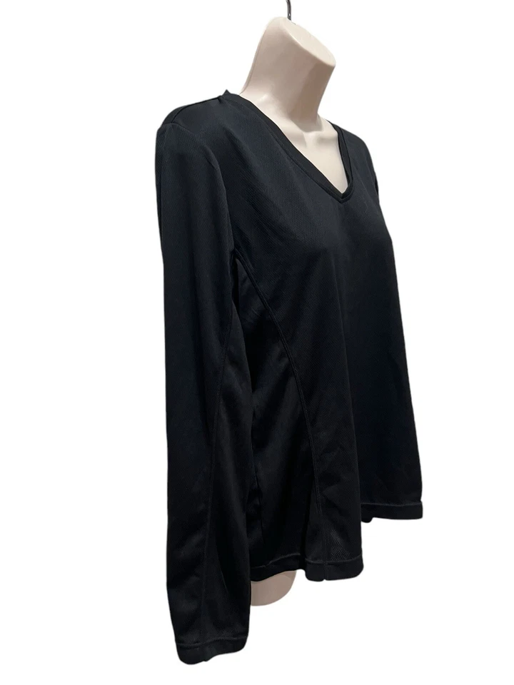 Camiseta deportiva ajustada de manga larga negra XL de Jockey Sport para mujer Foto 3 de 4