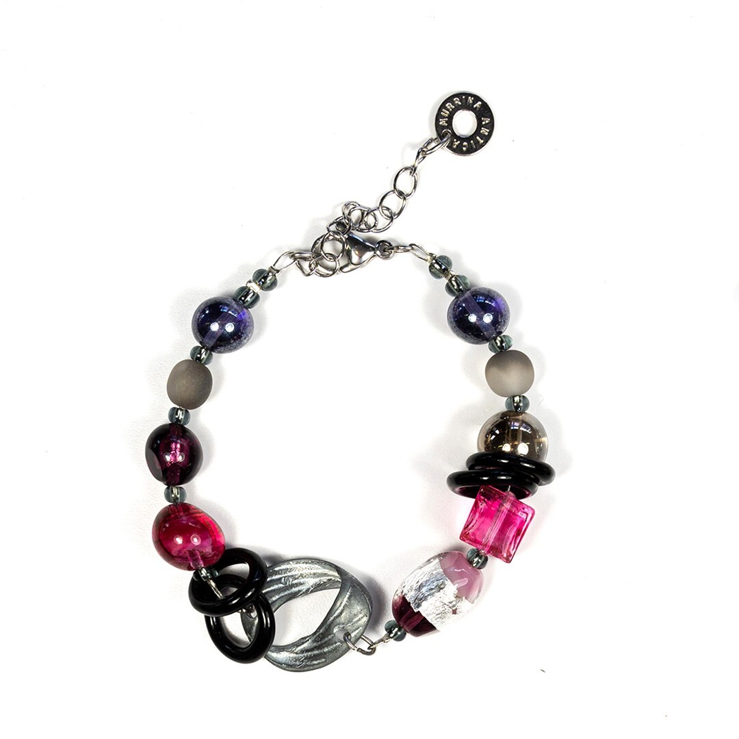 ANTICA MURRINA VENEZIA ART.BL1EAI2205 BRACCIALE EARTH TOP COLORE AMETISTA