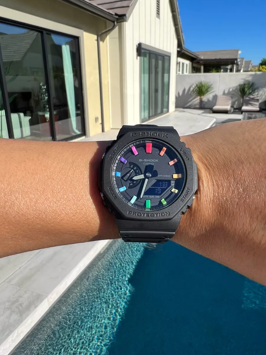 GA2100-1A1 Casioak AP Royal Oak Custom Dial Rainbow Scale Rings G-SHOCK Casio