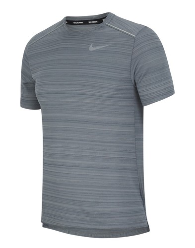 NWT Nike Men's Dry Miler Running Athletic T-Shirt Gray XXL $35