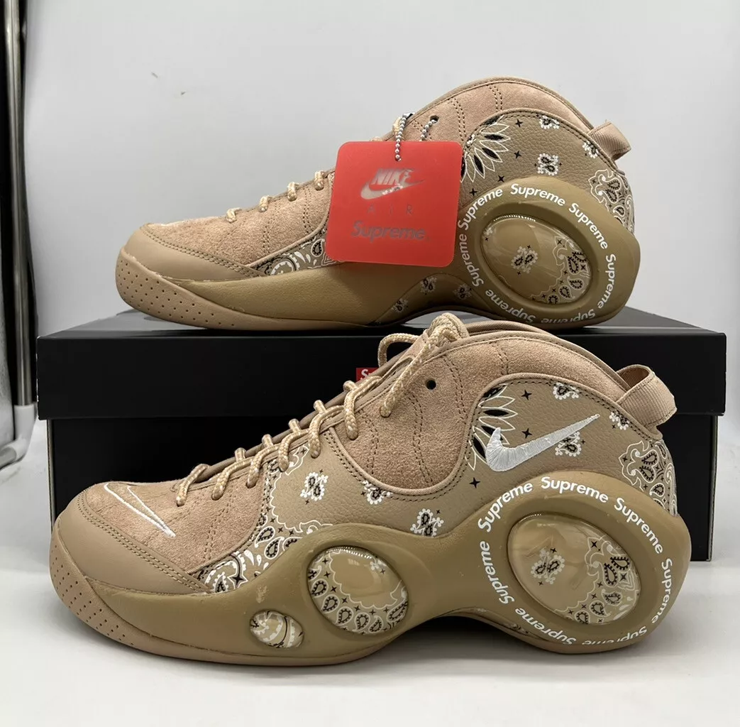 Supreme x Nike Zoom Air Flight 95 Tan Hemp Wheat DJ8604-200 Mens