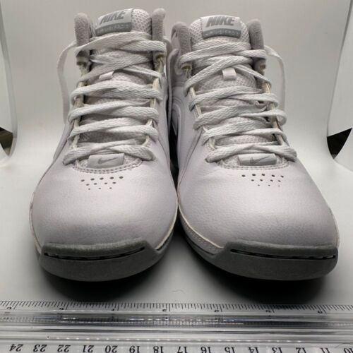 Nike Air Visi Pro 3 Basketball Shoes High Top Athletic Sneakers White Gray Sz 8 - Picture 3 of 13