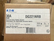 Eaton 30 amp Fusible Outdoor Disconnect
